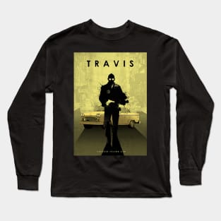Travis Bickle- Checker Yellow - Car Legends Long Sleeve T-Shirt